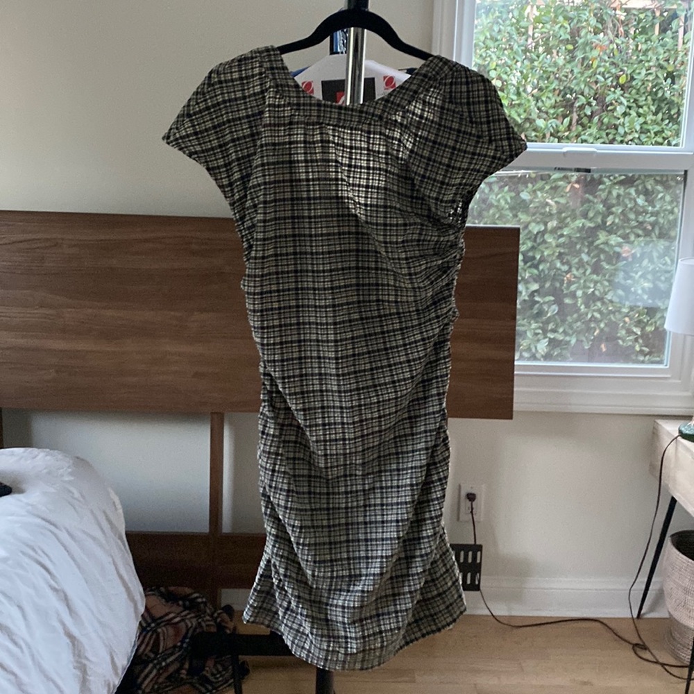 GANNI
Stretch Seersucker Gingham Minidress